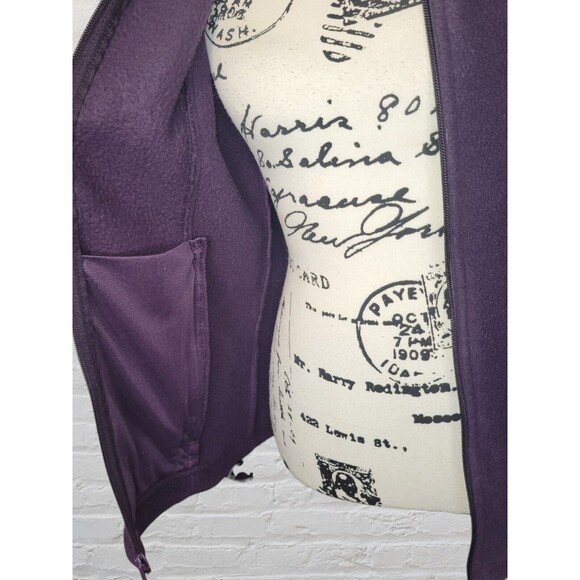 Columbia Benton Springs Jacket Womens SM Purple Fleece Full-Zip Warm Workout - Picture 6 of 10